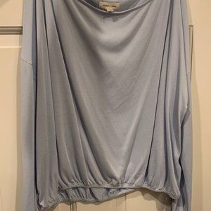 Light blue flowy top